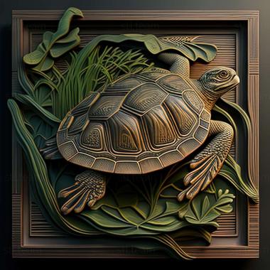 3D модель Trachemys decussata (STL)